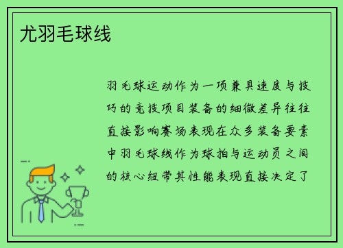尤羽毛球线